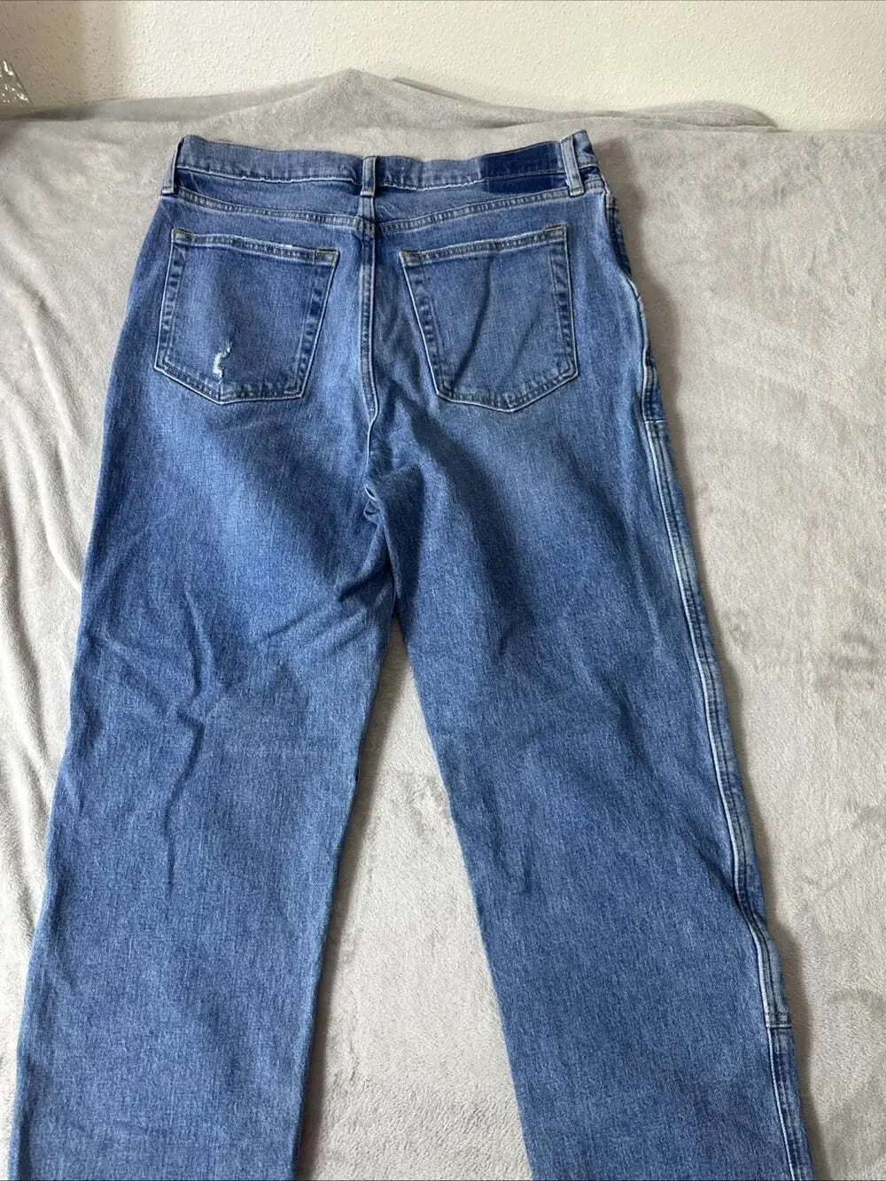Abercrombie & Fitch The Dad High Rise Carpenter Jeans Women’s Size 31 12L Long